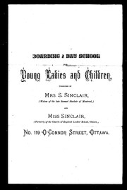 Cover of: Boarding and day school for young ladies and children by 