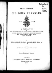 Cover of: Rear Admiral Sir John Franklin by Sir John Ross