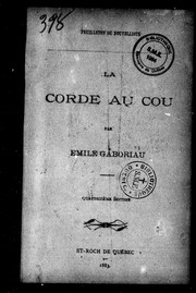 Cover of: La corde au cou by Émile Gaboriau