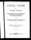 Cover of: Civil code of Lower Canada