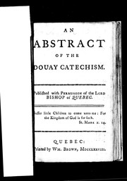 Cover of: An abstract of the Douay catechism by Henry Turberville