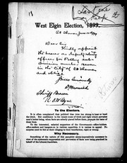 West Elgin election, 1899