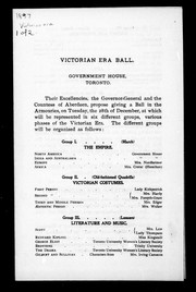 Cover of: Victorian era ball