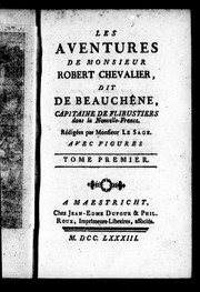 Les aventures de Monsieur Robert Chevalier, dit De Beauchêne by Monsieur Le Sage