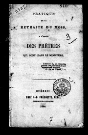 Cover of: Pratique de la retraite du mois by 