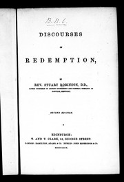 Cover of: Discourses of redemption | Robinson, Stuart