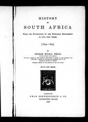 Cover of: History of South Africa: from the foundation of the European settlement to our own times : (1834-1854)