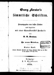 Cover of: Georg Forster's sämmtliche Schriften by Georg Forster