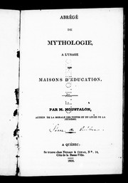 Cover of: Abrégé de mythologie: à l'usage des maisons d'education