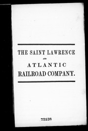 [Meeting of the Board of Directors of the St. Lawrence and Atlantic Railroad Company] by St. Lawrence and Atlantic Railroad Company