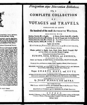 Cover of: Navigantium atque itinerantium bibliotheca, or, A compleat collection of voyages and travels by Harris, John