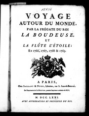 Cover of: Voyage autour du monde par la frégate du roi La Boudeuse et la flû te L'Étoile, en 1766, 1767, 1768 & 1769