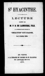 St. Hyacinthe by P. B. Labruere