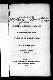 Cover of: Traditions of the North American Indians: being a second and revised edition of Tales of an Indian camp
