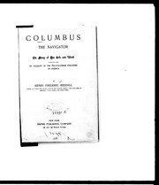 Cover of: Columbus the navigator: the story of his life and work : together with an account of the pre-Columbian discovery of America