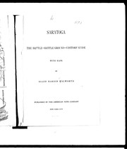 Cover of: Saratoga: the battle -battle ground -visitors' guide