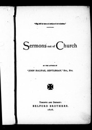 Cover of: Sermons out of church