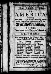 Cover of: The British Empire in America by Mr. Oldmixon