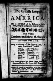 Cover of: The British Empire in America by Mr. Oldmixon