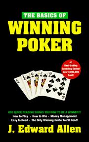 Cover of: The basics of winning poker