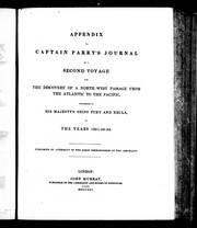 Appendix to Captain Parry's journal of a second voyage by Sir William Edward Parry