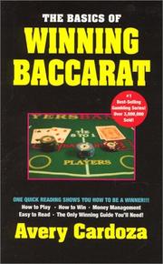 Cover of: The basics of winning baccarat | Avery Cardoza