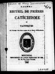 Recueil de prières, catéchisme et cantiques