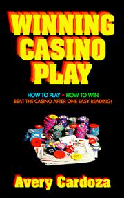 Cover of: Winning casino play