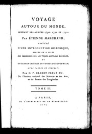 Voyage autour du monde, pendant les années 1790, 1791 et 1792, par Étienne Marchand by Fleurieu, C. P. Claret comte de