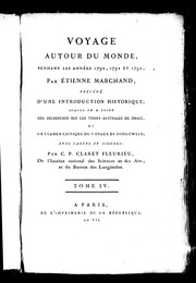 Cover of: Voyage autour du monde, pendant les années 1790, 1791 et 1792, par Étienne Marchand by Fleurieu, C. P. Claret comte de