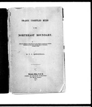 Cover of: Twenty unsettled miles in the northeast boundary