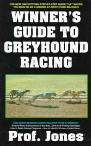 Cover of: Winner's Guide To Greyhound Racing