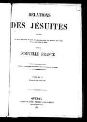 Cover of: Relations des Jésuites by Jésuites