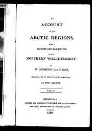 Cover of: An account of the Arctic regions: with a history and description of the northern whale-fishery