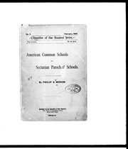 Cover of: American common schools vs. secterian parochial schools