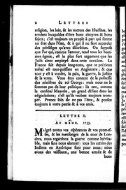 Cover of: Lettres de Madame la marquise de Pompadour: depuis MDCCLIII jusqu'à MDCCLXII, inclusivement