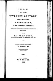 Cover of: Verhaal van eenen tweeden zeetogt en verschiedene landreizen in de nordpool gewesten: ondernomen tot opsporing eener noordwestelijke doorvaart