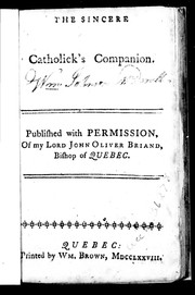 Cover of: The Sincere Catholick's companion