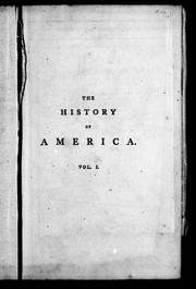 Cover of: The history of America