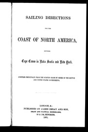 Sailing directions for the coast of North America between Cape Canso in Nova Scotia and New York