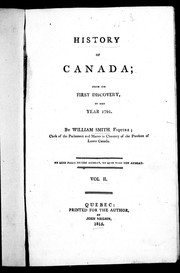 Cover of: History of Canada: from its first discovery to the year 1791