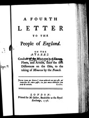 Cover of: A fourth letter to the people of England