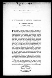 An atypical case of retinitis pigmentosa by W. Gordon M. Byers