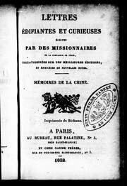 Cover of: Lettres édifiantes et curieuses écrites par des missionnaires de la Compagnie de Jésus: collationnées sur les meilleures éditions, et enrichies de nouvelles notes