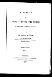 Cover of: Narrative of a journey round the world, during the years 1841 and 1842