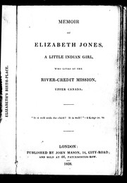 Memoir of Elizabeth Jones