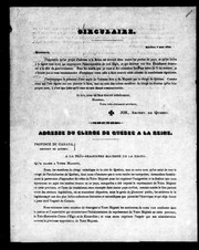 Cover of: Circulaire by Église catholique. Archidiocèse de Québec. Archevêque (1844- 1850 : Signay)