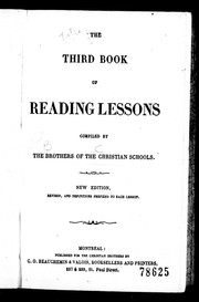 Cover of: The Third book of reading lessons