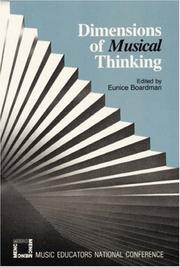 Cover of: Dimensions of musical thinking