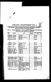 Cover of: Voters' list of the township of Lobo for 1881 by Lobo (Ont. : Township), Lobo (Ont. : Township)